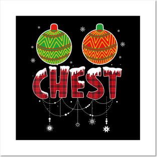Funny Chest Nuts Couples Christmas Chestnuts Posters and Art